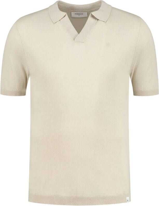 PureWhite Poloshirt Beige Heren
