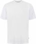 Purewhite Witte T-shirt Tshirt With Small Logo At Side And Big Back Embroidery - Thumbnail 2