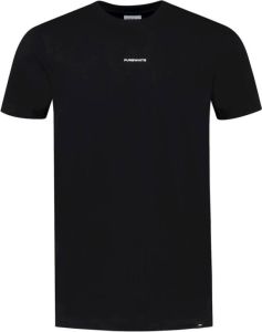 PureWhite T-Shirt- PW R-N Print Zwart Heren