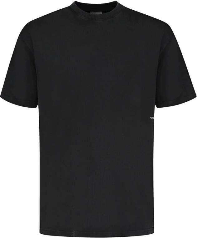 PureWhite T-Shirts Zwart Heren