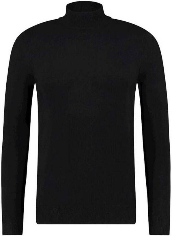 PUREWHITE Heren Truien & Vesten Essential Knit Mockneck Ls Zwart - Foto 2