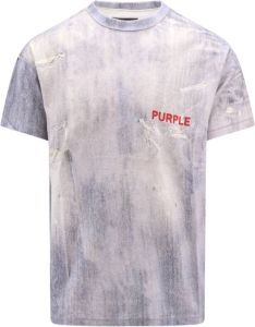 Purple Brand T-Shirts Blauw Heren