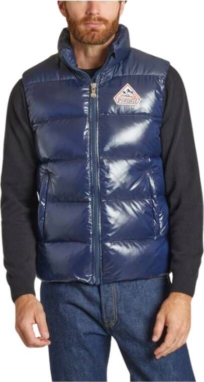 Pyrenex Unisex Mouwloze Donsjas John Blauw Heren