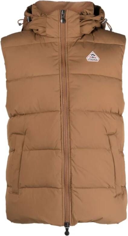 Pyrenex Gewatteerd Gilet voor Heren Bruin Heren