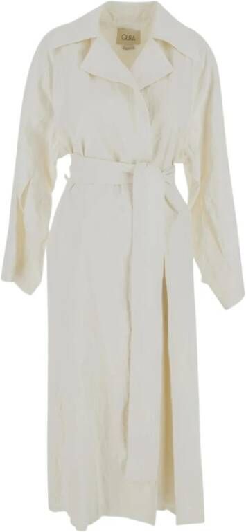 Quira Belted Coats White Dames