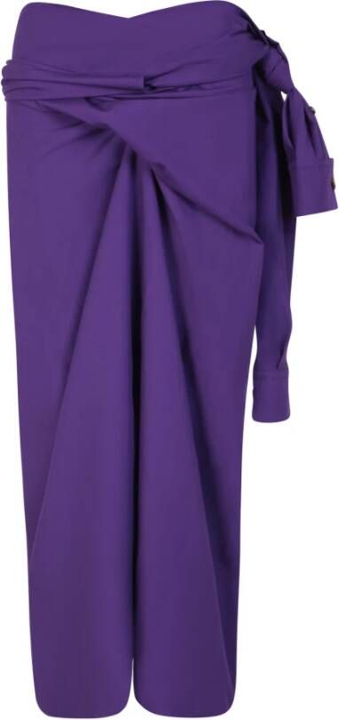 Quira Elegante Paarse Omslagrok Purple Dames