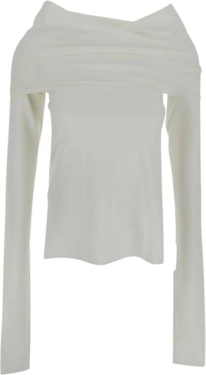 Quira Long Sleeve Tops White Dames
