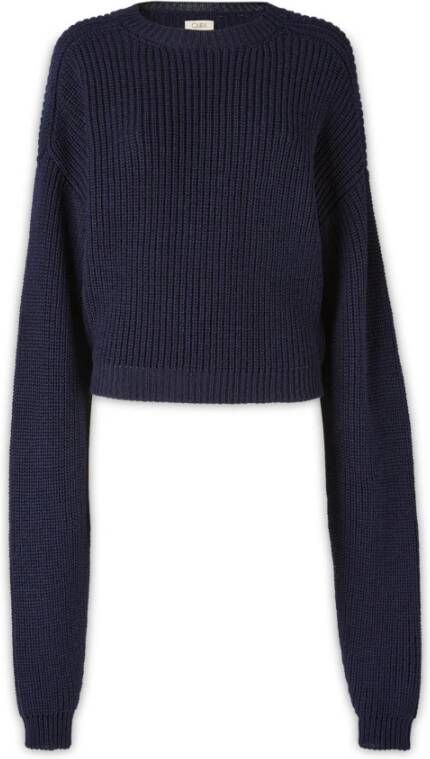 Quira Round-neck Knitwear Blauw Dames