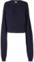 Quira Round-neck Knitwear Blauw Dames - Thumbnail 1