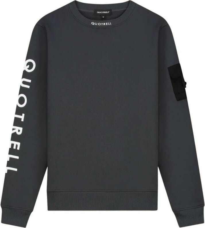 Quotrell Dublin Sweater Antraciet Sw53649 8901 Grijs Heren