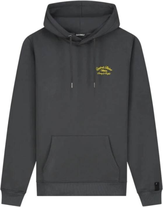 Quotrell Milano Hoodie Heren Grijs Zwart Heren