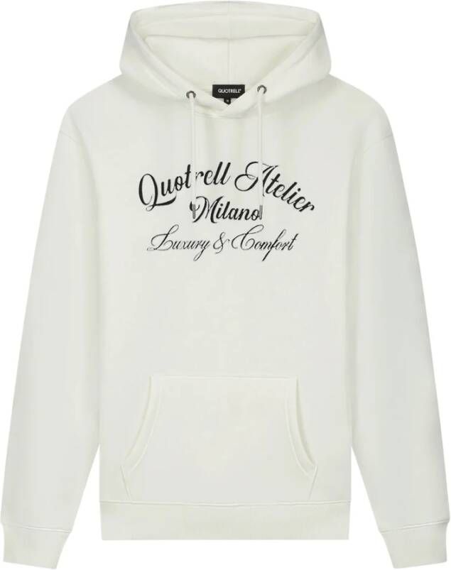 Quotrell Chain Hoodie van Atelier Milano White Heren