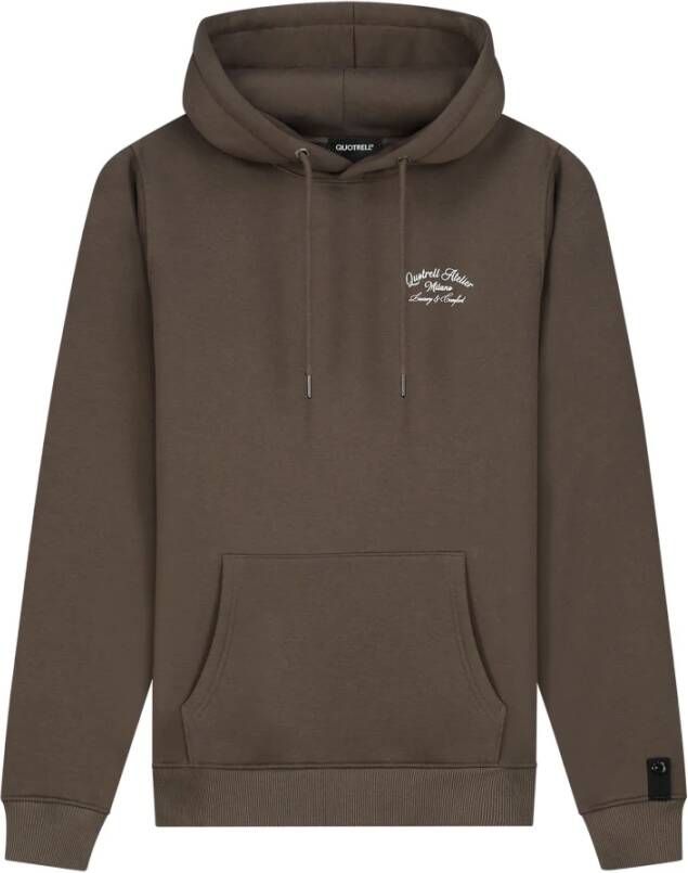 Quotrell Milano Hoodie Stijlvol en Comfortabel Bruin Heren