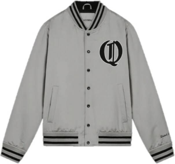 Quotrell University Bomber Jacket Senior Taupe Black Grijs Heren