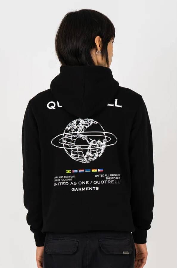 Quotrell Worldwide Hoodie Heren Zwart Black Heren