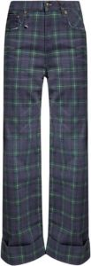 R13 Checked trousers Blauw Dames