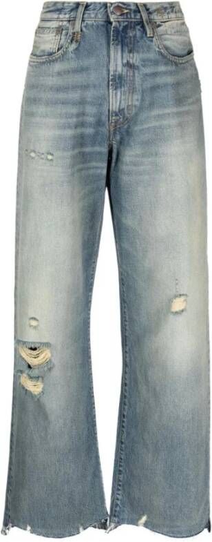 R13 D'arcy Losse Jeans 100% Katoen Blauw Dames