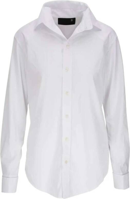 R13 Klassieke Witte Button-Down Overhemd Wit Dames
