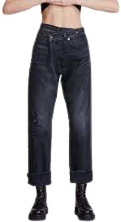 R13 Rechte jeans Zwart Dames