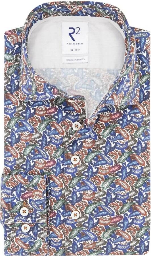 R2 Amsterdam R2 Overhemd Widespread Paisley Meerkleurig - Foto 1