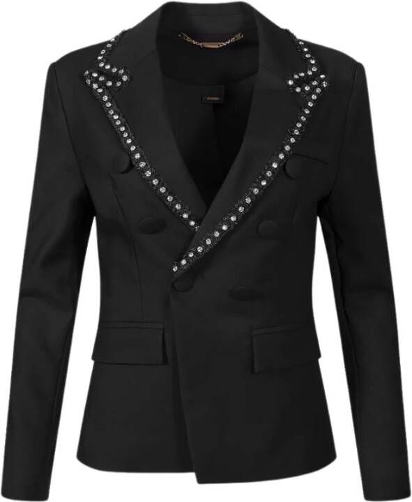 Radical Zwarte Strass Blazer voor Vrouwen Black Dames