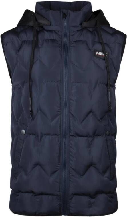 Radical Blauwe Bodywarmer met Afneembare Capuchon Blue