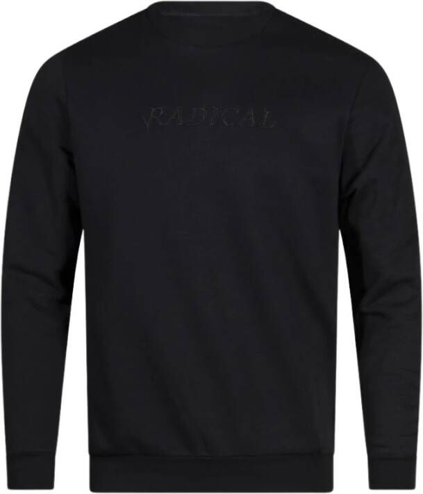 Radical Logo Borduursel Crewneck Sweater | Zwart Black Heren