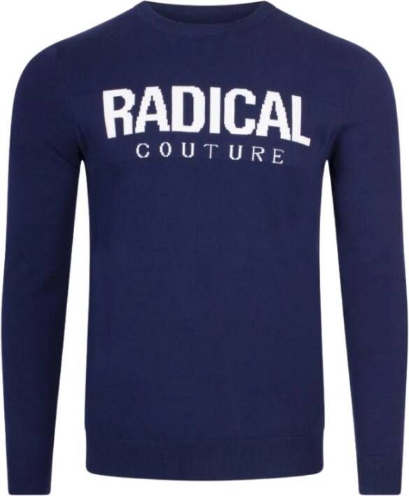Radical Sweater Mose | Navy Blauw Heren