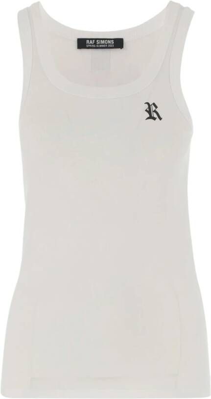 Raf Simons Sleeveless Tops Wit Dames