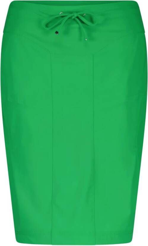 RAFFAELLO ROSSI Knielange rok met tunnelkoord model 'WARIS'