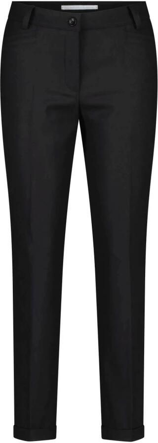 RAFFAELLO ROSSI Tapered fit stoffen broek met persplooien model 'UTE'