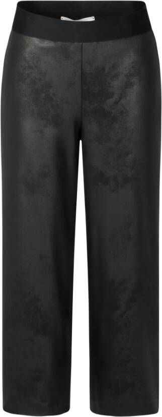 RAFFAELLO ROSSI Sally Leder-Look Broek Black Dames