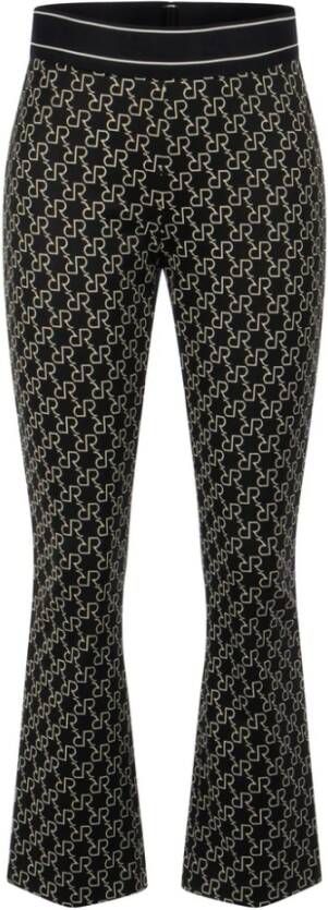 RAFFAELLO ROSSI Wide Trousers Zwart Dames