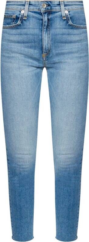 Rag & Bone Met hoge taille skinny jeans Blauw Dames