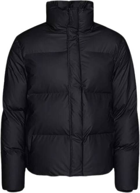 Rains Boxy puffer jas Zwart Dames