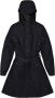 Rains Minimalistische Zwarte Curve Jas voor Dames Black Dames - Thumbnail 1