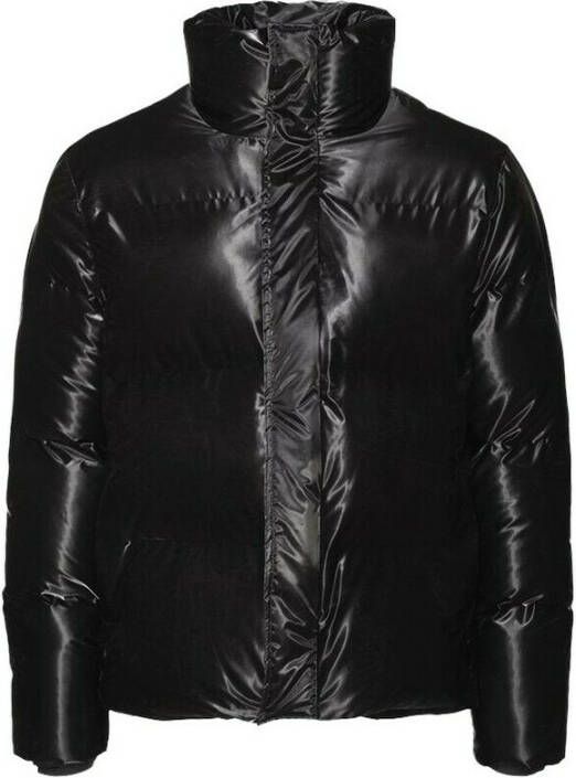 Rains Boxy puffer jas Zwart Dames