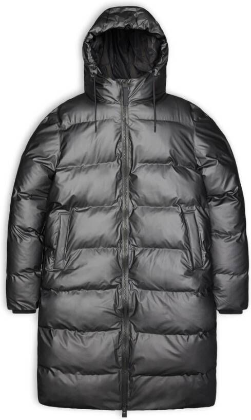 Rains Waterdichte Winter Puffer Jas Grijs Dames