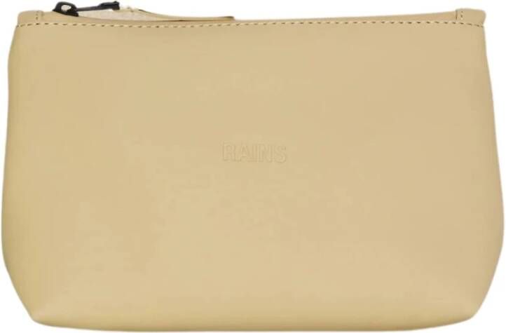 Rains Minimalistische Waterdichte Clutch Tas Beige Unisex