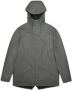 Rains Moderne Unisex Waterdichte Jas Grijs Heren - Thumbnail 1