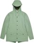 Rains Moderne Unisex Waterdichte Jas Groen Dames - Thumbnail 1