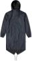 Rains Navy Fishtail Parka met Asymmetrische Zoom Blauw Dames - Thumbnail 1