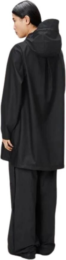 Rains Zwarte Waterdichte Jas met Capuchon Black - Foto 12