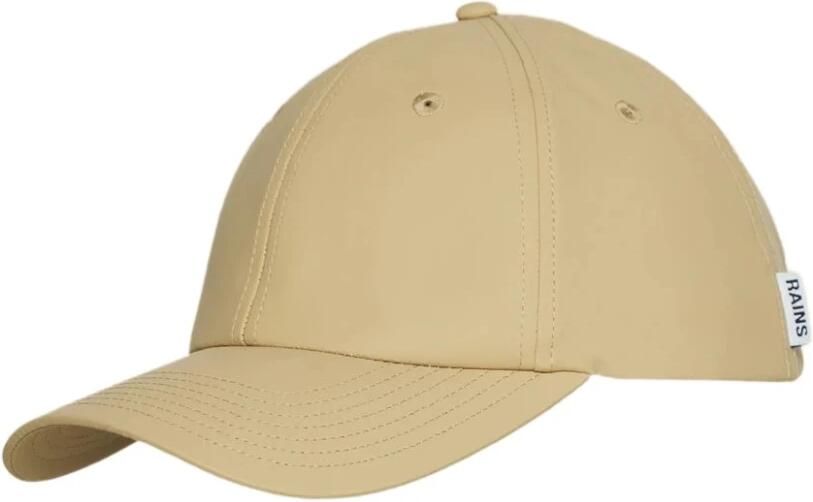Rains Baseballpet met Gebogen Klep Beige Unisex