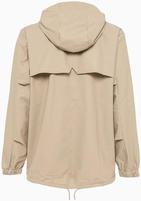 Rains Essential Aesthetics Short Fishtail Parka Jacket Beige - Foto 4