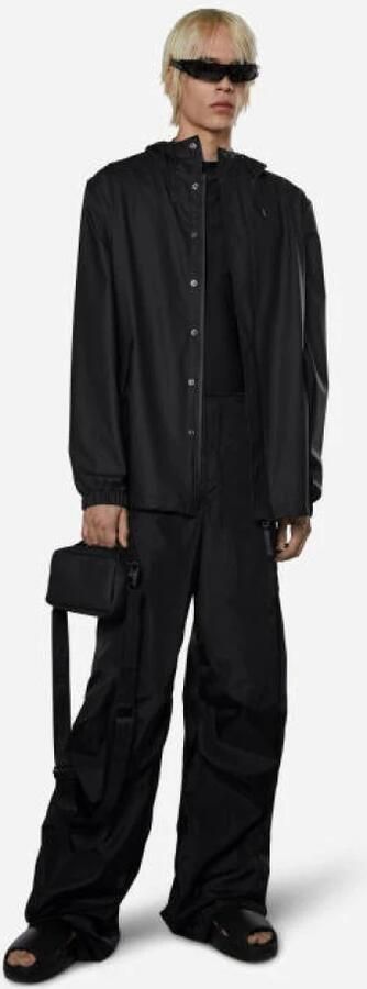 Rains Waterdichte jas met capuchon en ritssluiting Black Heren - Foto 4