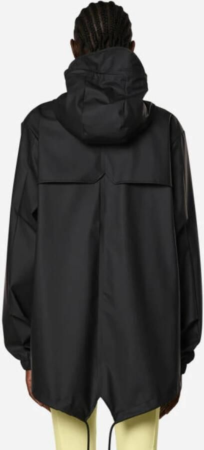 Rains Waterdichte jas met capuchon en ritssluiting Black Heren - Foto 3
