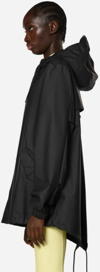 Rains Waterdichte jas met capuchon en ritssluiting Black Heren - Foto 5