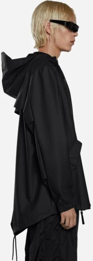 Rains Waterdichte jas met capuchon en ritssluiting Black Heren - Foto 6