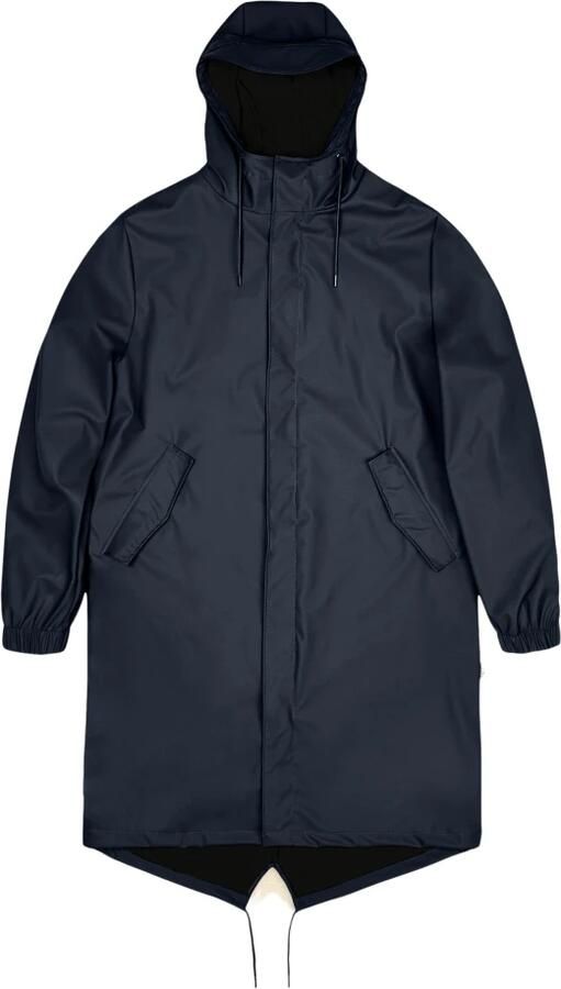 Rains Minimalistische Waterdichte Fishtail Parka Blauw Dames - Foto 5